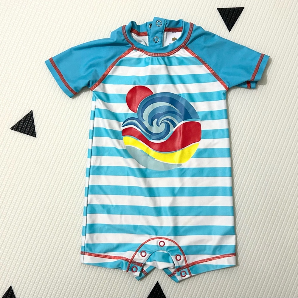 Tucker + Tate Infant Swimsuit - Blue Striped (12 months)